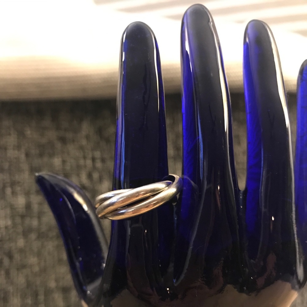 🎆Sterling silver triple roll ring